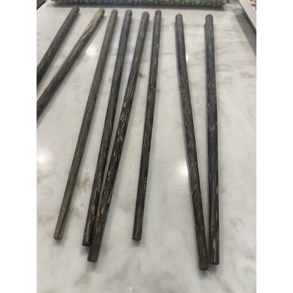 Chopsticks Indonesian Wood Chopsticks and Sequined Assorted Holders Set Of 4 - Picture 8 of 8